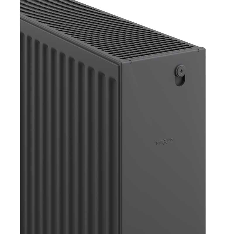 Mexen C33 lapos radiátor 300 x 800 mm, oldalsó csatlakozás, 1067 W, antracit - W433-030-080-66