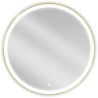 Mexen Esso oglindă de baie iluminată, rotundă 90 cm, LED 6000K, anti-aburire, ramă aurie - 9825-090-090-611-50