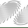 Mexen Esso oglindă de baie iluminată, rotundă 100 cm, LED 6000K, anti-ceață, cadru negru - 9825-100-100-611-70