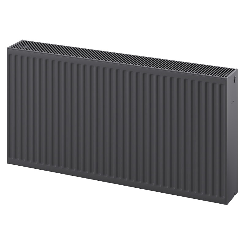 Mexen C33 900 x 1300 mm-es lapradiátor, oldalsó csatlakozás, 4137 W, antracit - W433-090-130-66