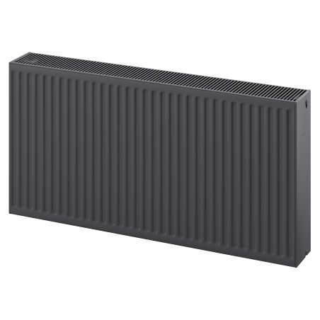 Mexen C33 900 x 1300 mm-es lapradiátor, oldalsó csatlakozás, 4137 W, antracit - W433-090-130-66