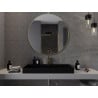 Mexen Loft oglindă de baie rotundă 100 cm, ramă aurie - 9850-100-100-000-50
