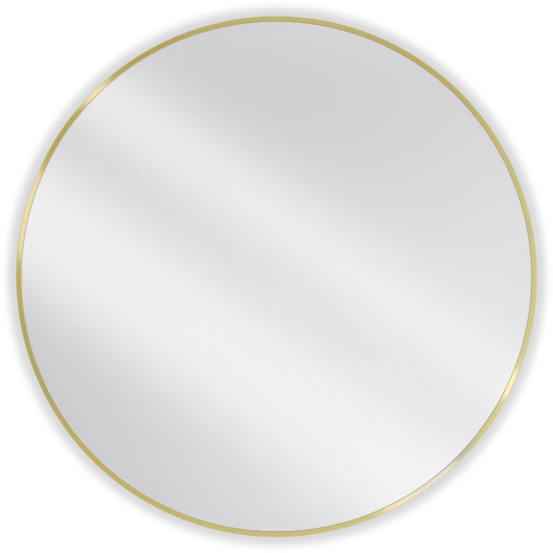 Mexen Loft oglindă baie rotundă 100 cm, ramă aurie - 9850-100-100-000-50