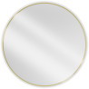 Mexen Loft oglindă de baie rotundă 100 cm, ramă aurie periată - 9850-100-100-000-50