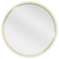 Mexen Loft oglindă baie rotundă 35 cm, cadru auriu - 9850-035-035-000-50