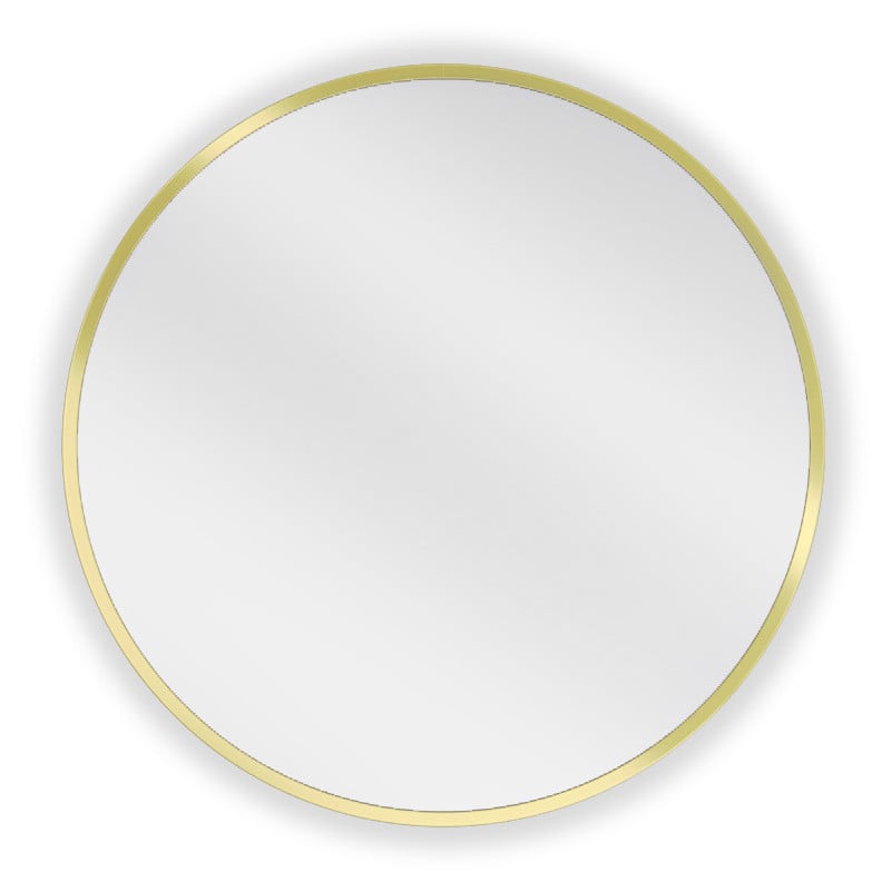Mexen Loft oglindă de baie rotundă 40 cm, ramă aurie - 9850-040-040-000-50