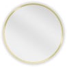 Mexen Loft oglindă de baie rotundă 40 cm, ramă aurie - 9850-040-040-000-50