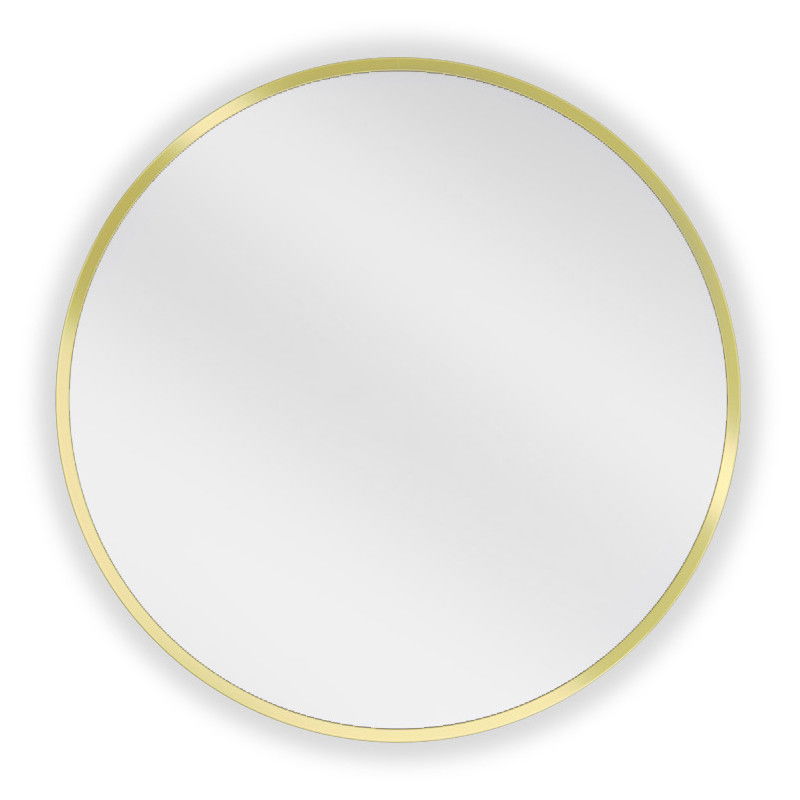 Oglindă de baie rotundă Mexen Loft 50 cm, cadru auriu - 9850-050-050-000-50