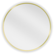 Oglindă de baie rotundă Mexen Loft 50 cm, cadru auriu - 9850-050-050-000-50