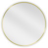 Mexen Loft Okrągłe lustro łazienkowe 65 cm, rama w kolorze szczotkowanego złota - 9850-065-065-000-50