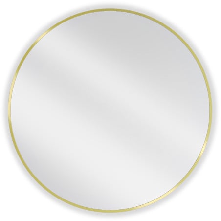 Oglindă baie Mexen Loft rotundă 80 cm, ramă aurie - 9850-080-080-000-50