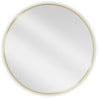 Mexen Loft oglindă de baie rotundă 80 cm, ramă aurie - 9850-080-080-000-50