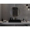 Oglindă baie Mexen Loft rotundă 80 cm, ramă aurie - 9850-080-080-000-50