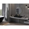 Oglindă baie Mexen Loft rotundă 80 cm, ramă aurie - 9850-080-080-000-50
