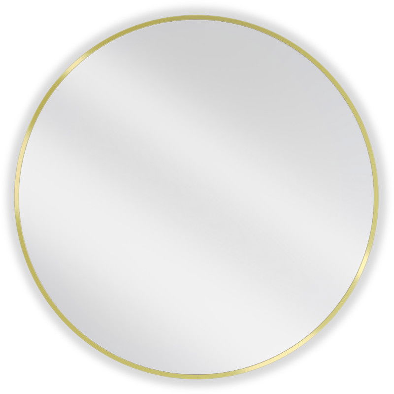 Mexen Loft oglindă baie rotundă 85 cm, ramă aurie - 9850-085-085-000-50
