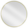 Mexen Loft oglindă de baie rotundă 85 cm, ramă aurie - 9850-085-085-000-50