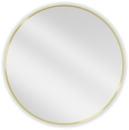 Mexen Loft oglindă de baie rotundă 85 cm, ramă aurie - 9850-085-085-000-50