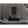 Mexen Loft oglindă de baie rotundă 85 cm, ramă aurie - 9850-085-085-000-50