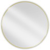Mexen Loft oglindă de baie rotundă 95 cm, ramă aurie periată - 9850-095-095-000-50