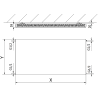 Mexen Flat CF11 radiátor 600 x 600 mm, oldalsó csatlakozás, 470 W, antracit - W411F-060-060-66