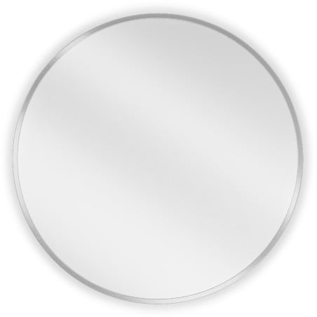 Mexen Loft fürdőszobai tükör kerek 60 cm, inox keret - 9850-060-060-000-10