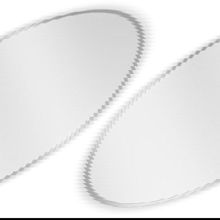 Oglindă de baie rotundă Mexen Loft 60 cm, ramă inox - 9850-060-060-000-10