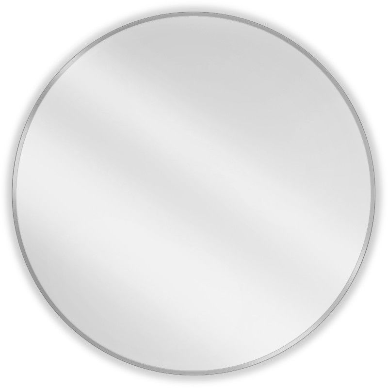 Mexen Loft oglindă baie rotundă 90 cm, cadru inox - 9850-090-090-000-10