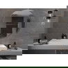 Mexen Loft oglindă baie rotundă 100 cm, ramă inox - 9850-100-100-000-10