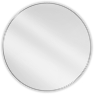 Mexen Loft kerek fürdőszobai tükör 100 cm, inox keret - 9850-100-100-000-10