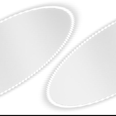 Mexen Loft oglindă de baie rotundă 40 cm, ramă albă - 9850-040-040-000-20