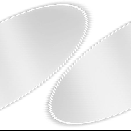 Mexen Loft oglindă de baie rotundă 90 cm, ramă albă - 9850-090-090-000-20