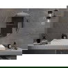 Mexen Loft oglindă baie rotundă 90 cm, ramă albă - 9850-090-090-000-20