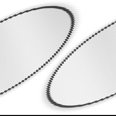 Mexen Loft oglindă de baie rotundă 30 cm, ramă neagră - 9850-030-030-000-70