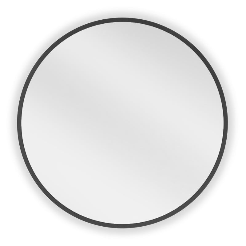 Oglindă baie rotundă Mexen Loft 35 cm, ramă neagră - 9850-035-035-000-70