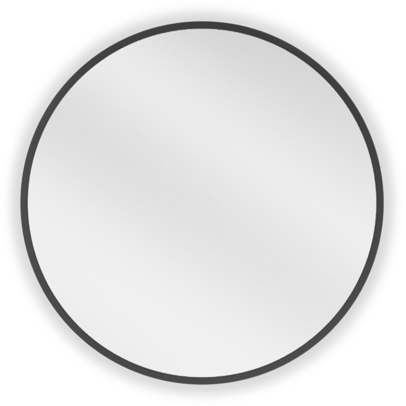 Mexen Loft oglindă de baie rotundă 50 cm, ramă neagră - 9850-050-050-000-70
