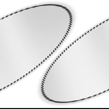 Mexen Loft oglindă de baie rotundă 80 cm, ramă neagră - 9850-080-080-000-70