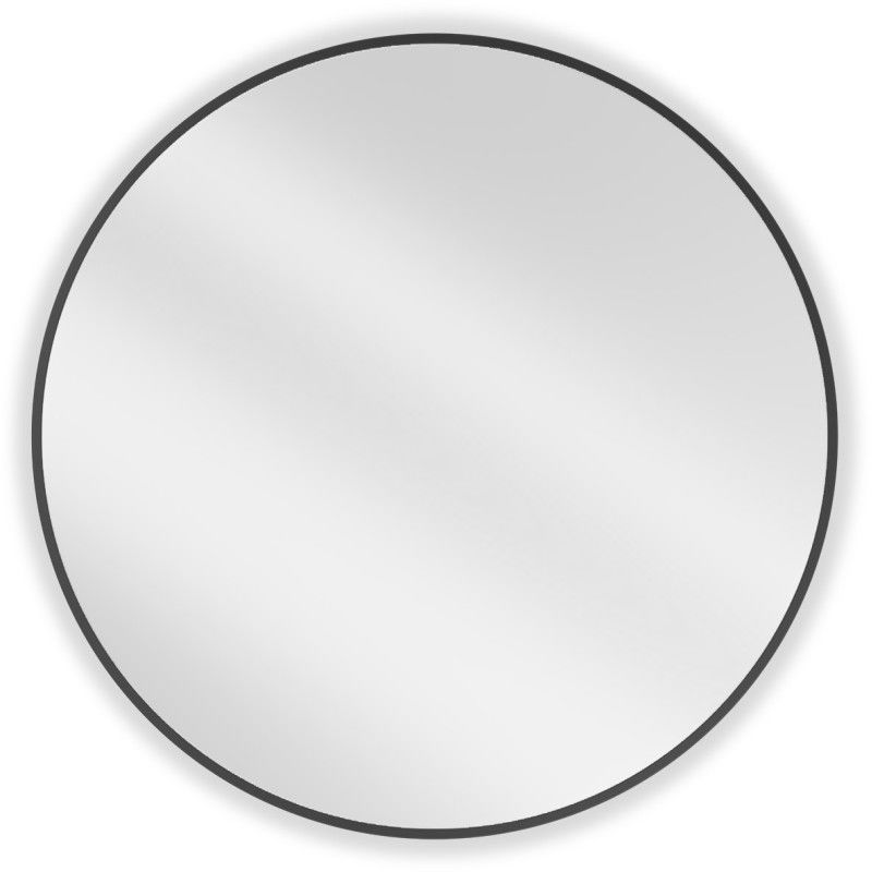Oglindă baie rotundă Mexen Loft 85 cm, ramă neagră - 9850-085-085-000-70