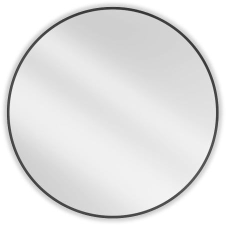 Mexen Loft kerek fürdőszobai tükör 90 cm, fekete keret - 9850-090-090-000-70