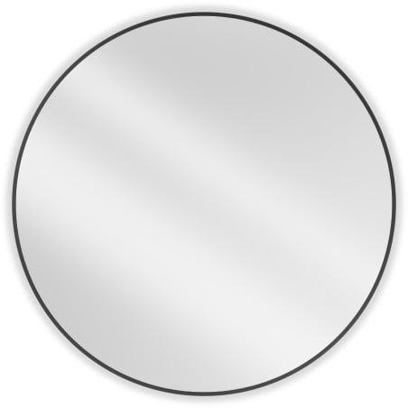 Mexen Loft oglindă baie rotundă 100 cm, cadru negru - 9850-100-100-000-70
