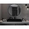 Oglindă Mexen Loft baie rotundă 100 cm, ramă neagră - 9850-100-100-000-70