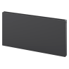 Mexen Flat CF21 panelradiátor 600 x 2000 mm, oldalsó csatlakozás, 2419 W, antracit - W421F-060-200-66