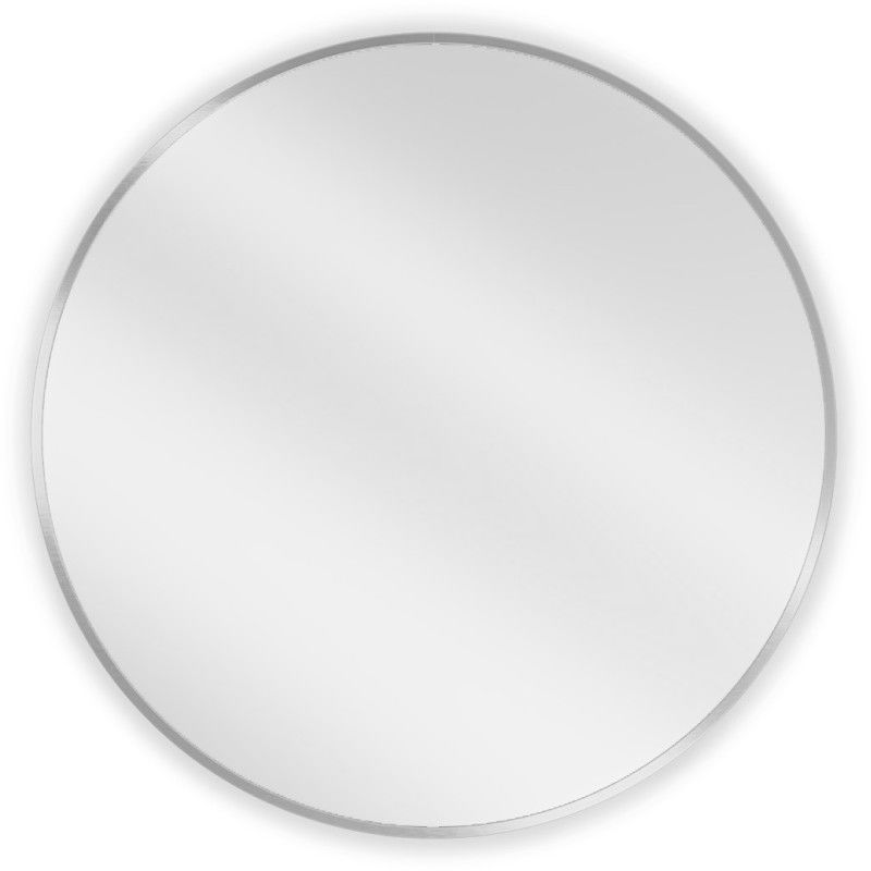 Mexen Loft oglindă de baie rotundă 70 cm, cadru inox - 9850-070-070-000-10
