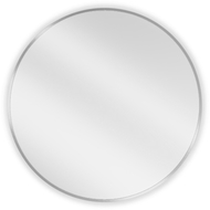 Mexen Loft fürdőszobai kör tükör 70 cm, inox keret - 9850-070-070-000-10