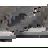 Mexen Loft oglindă de baie rotundă 70 cm, cadru inox - 9850-070-070-000-10