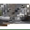 Mexen Loft oglindă de baie rotundă 70 cm, cadru inox - 9850-070-070-000-10