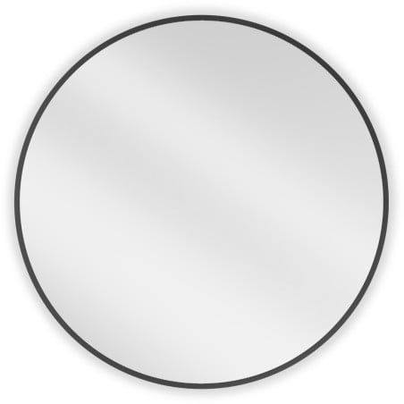 Mexen Loft oglindă baie rotundă 70 cm, ramă neagră - 9850-070-070-000-70