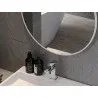 Mexen Loft oglindă de baie rotundă 40 cm, ramă albă - 9850-040-040-000-20
