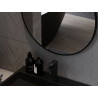 Mexen Loft oglindă de baie rotundă 50 cm, ramă neagră - 9850-050-050-000-70