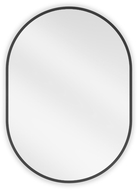Mexen Loft oglindă de baie ovală 70 x 50 cm, ramă neagră - 9851-070-050-000-70