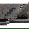 Oglindă de baie ovală Mexen Loft 75 x 40 cm, ramă aurie - 9851-075-040-000-50